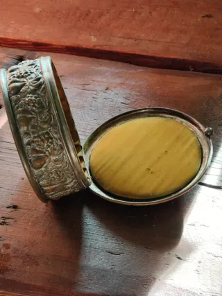 Portagioie antico ottone dorato