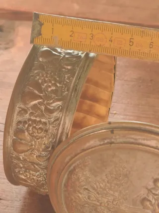 Portagioie antico ottone dorato