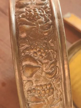 Portagioie antico ottone dorato