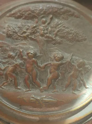 Portagioie antico ottone dorato