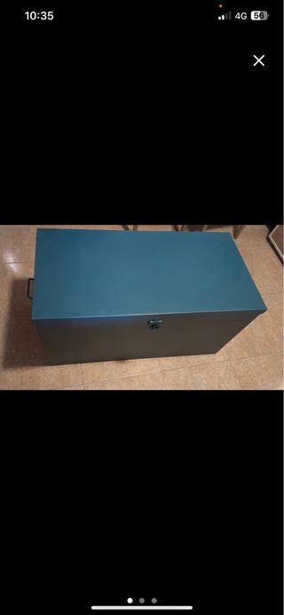 Baúl metálico para herramientas. 100x50x50cm