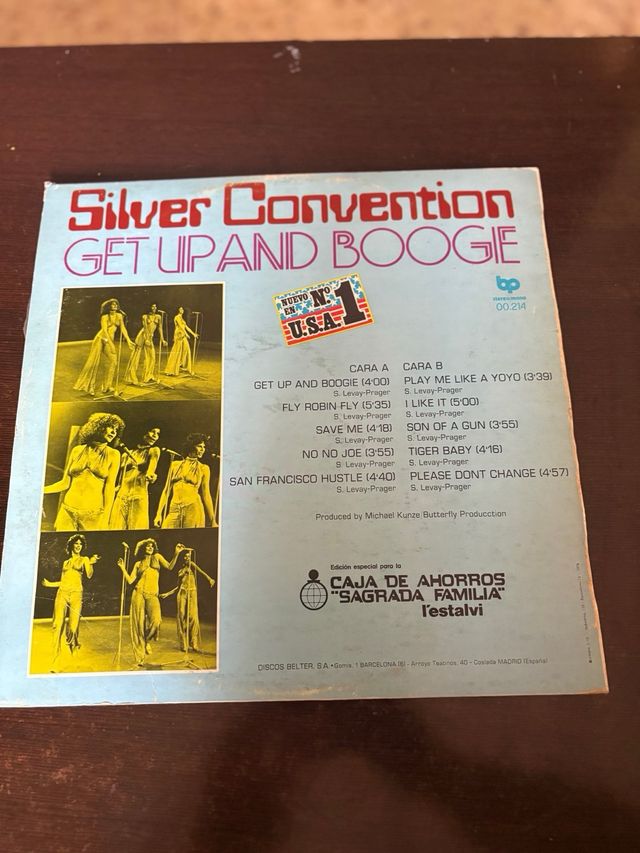 Vinilo Silver Convention Get Up And Boogie