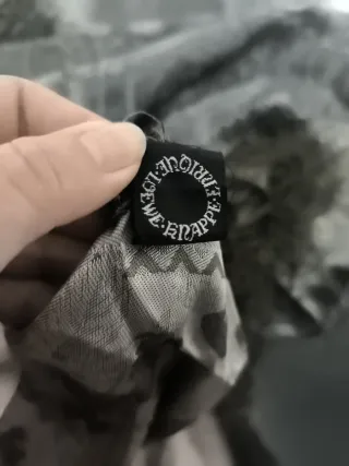 Mantón Loewe  gris y verde y lila