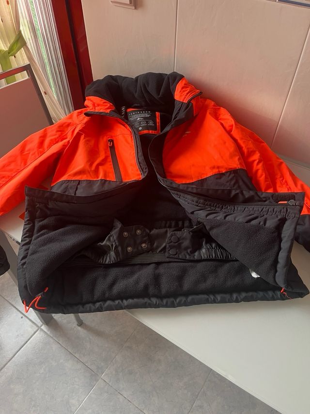Cazadora de nieve T.14 años Naranja/Negra