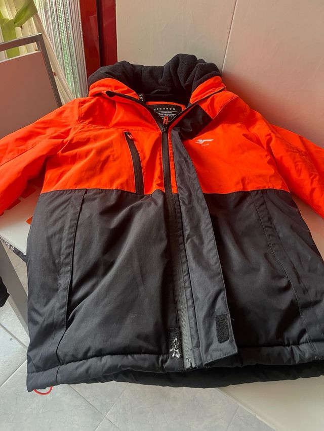 Cazadora de nieve T.14 años Naranja/Negra