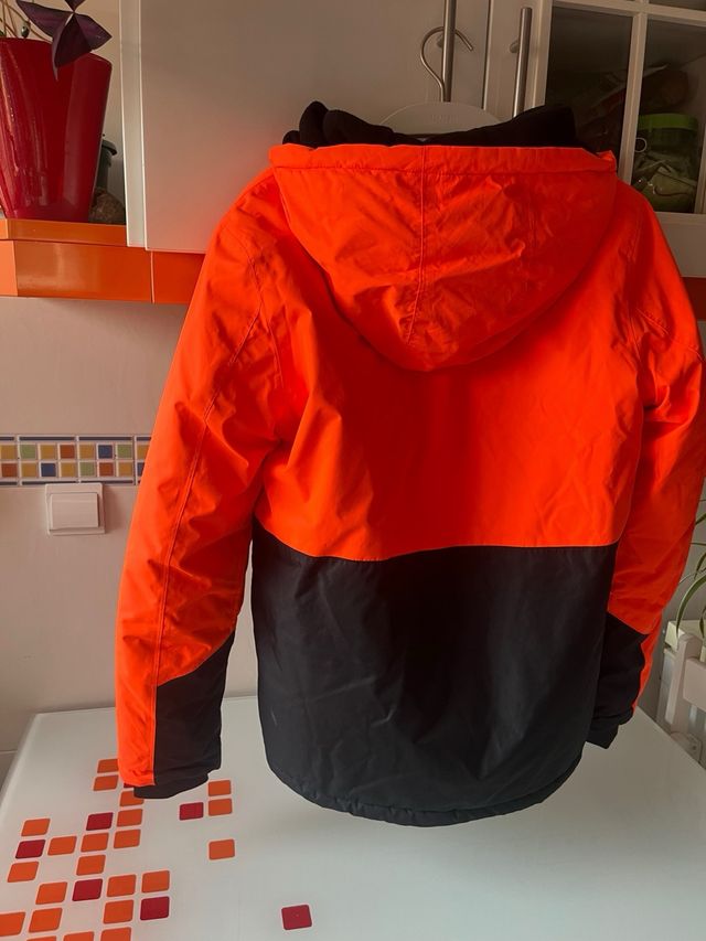 Cazadora de nieve T.14 años Naranja/Negra