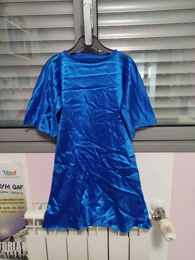 Disfraz túnica azul tul 4-6 años