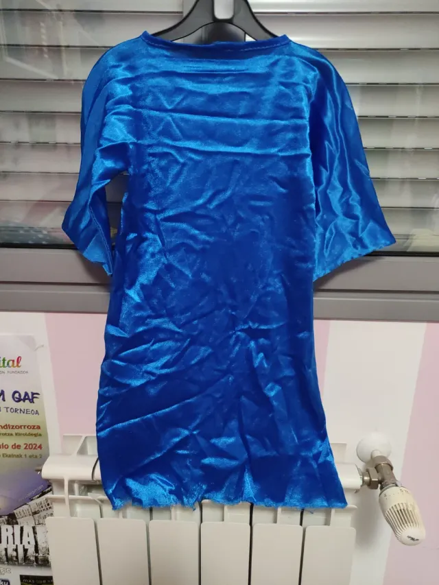 Disfraz túnica azul tul 4-6 años