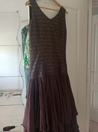 Vestido Flamenca Marrón Talla L