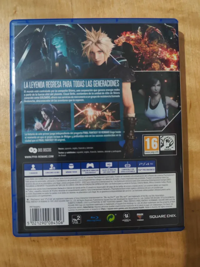 Final Fantasy VII Remake PS4