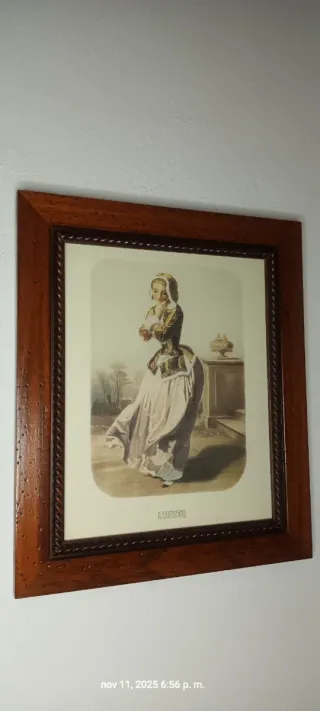 Cuadro Invierno 37.5x32 cm con cristal.