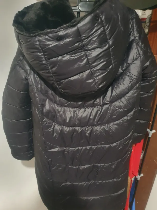 Abrigo reversible negro talla L