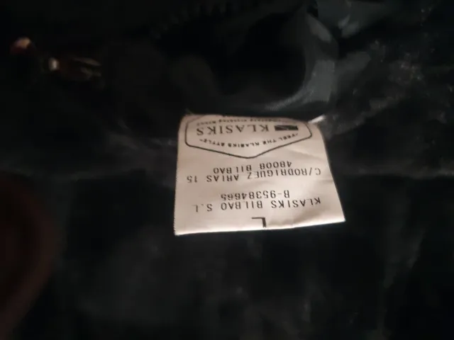 Abrigo reversible negro talla L