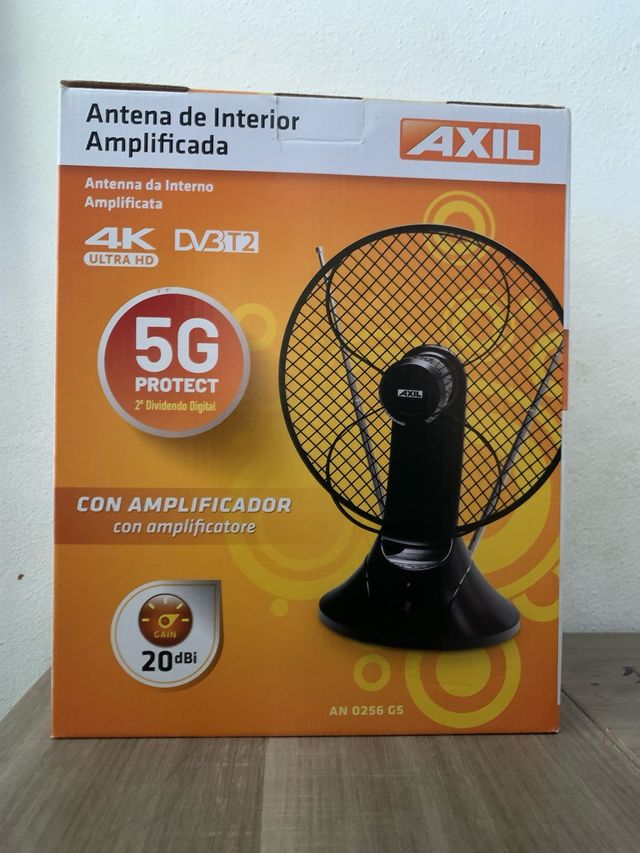 Antena Interior Amplificada AXIL 4K DVB-T2