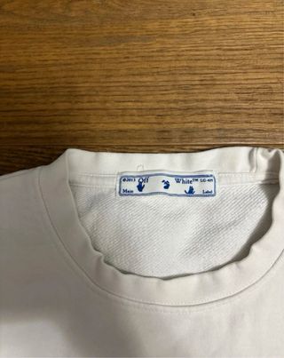 Felpa Off-White bianca con stampa