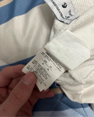 Felpa Off-White bianca con stampa