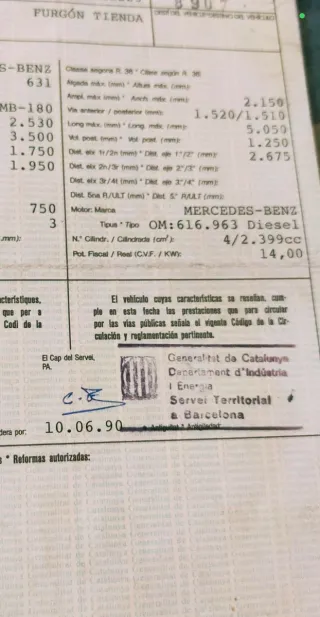 Mercedes-Benz MB 180 1989