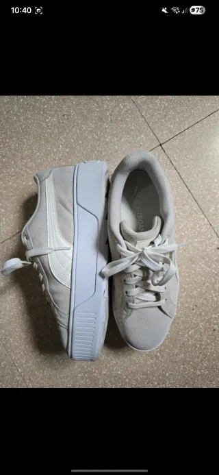 Zapatillas Puma Soft Foam Beige/Blanco