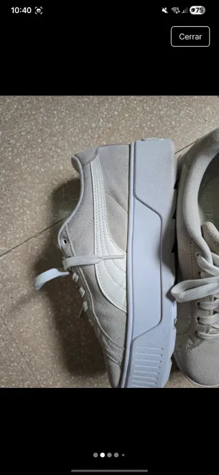 Zapatillas Puma Soft Foam Beige/Blanco