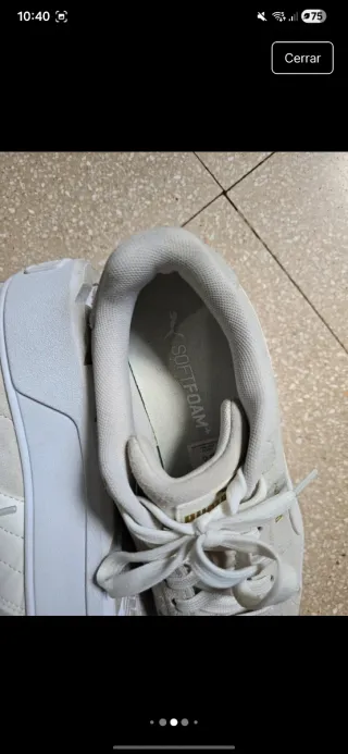 Zapatillas Puma Soft Foam Beige/Blanco