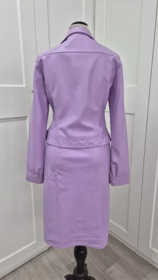 Conjunto Morgan Cazadora y Falda T-38 Morado