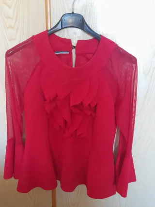 Blusa elegante Pascal  rossa