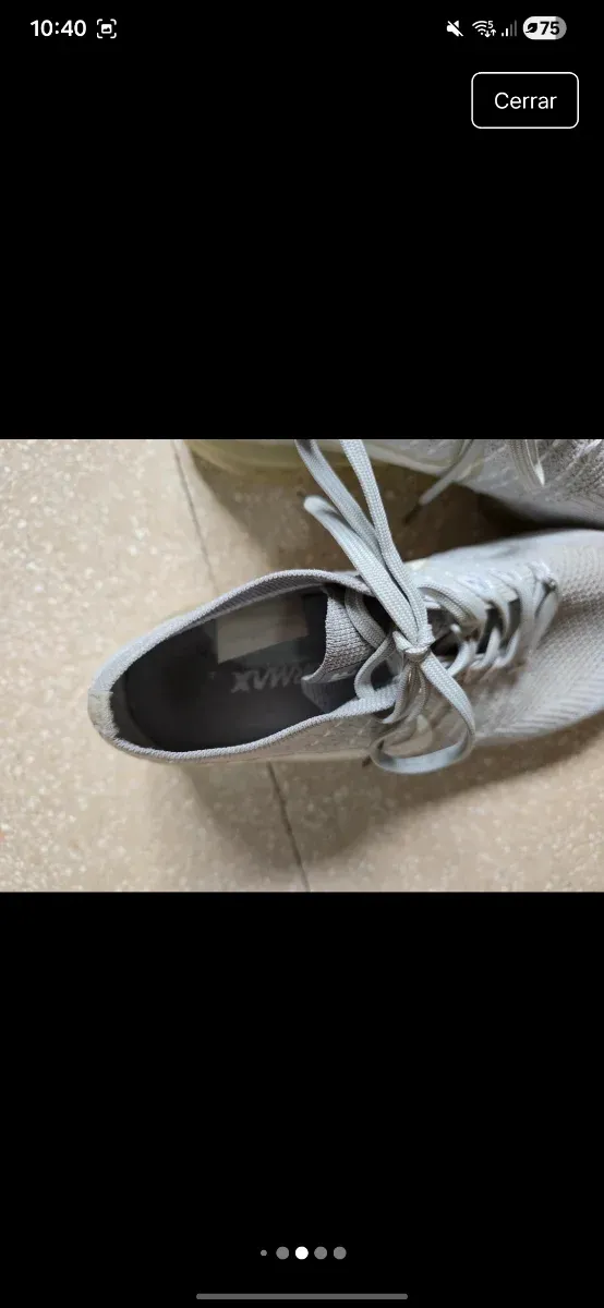 Nike Air Vapormax Flyknit Gris/Blanco