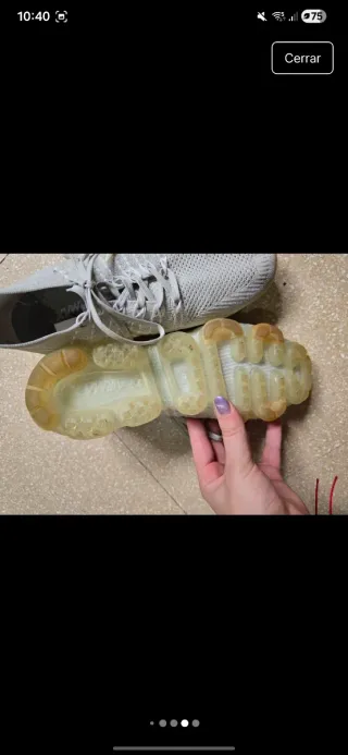 Nike Air Vapormax Flyknit Gris/Blanco