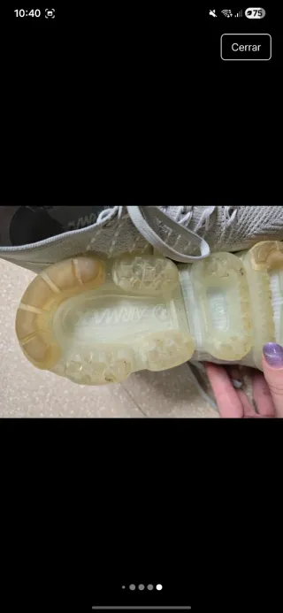 Nike Air Vapormax Flyknit Gris/Blanco