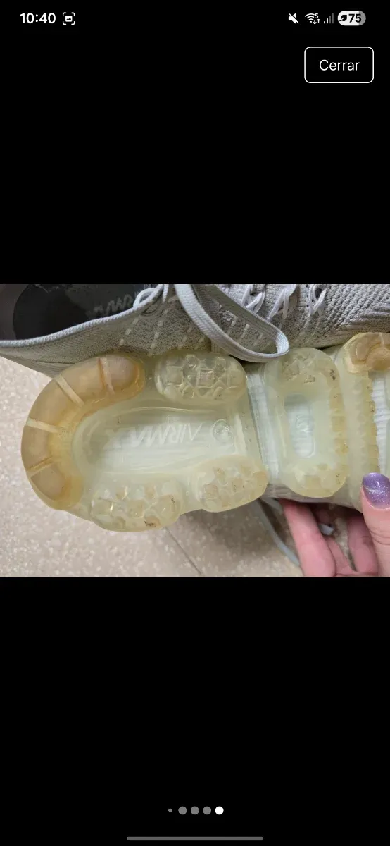 Nike Air Vapormax Flyknit Gris/Blanco