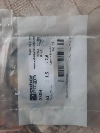 Segmentos de pistón 62 Caber