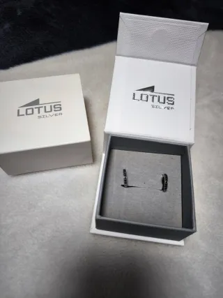 Pendientes Aro Lotus Plata