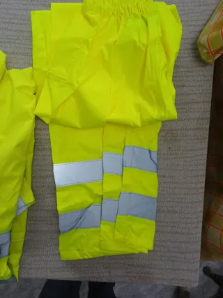 Traje impermeable de trabajo alta visibilidad