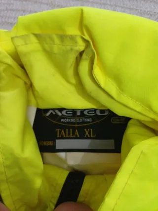 Traje impermeable de trabajo alta visibilidad