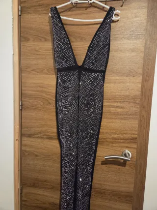 Mono largo de fiesta con brillos