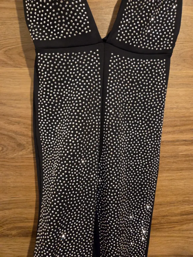 Mono largo de fiesta con brillos