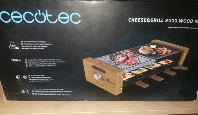 Raclette Cecotec Cheese&grill 8400 Wood