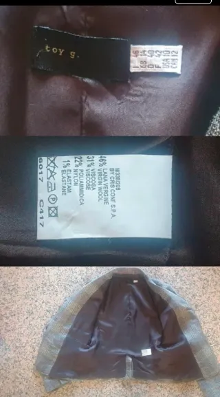 Blazer donna grigio con dettagli rossi