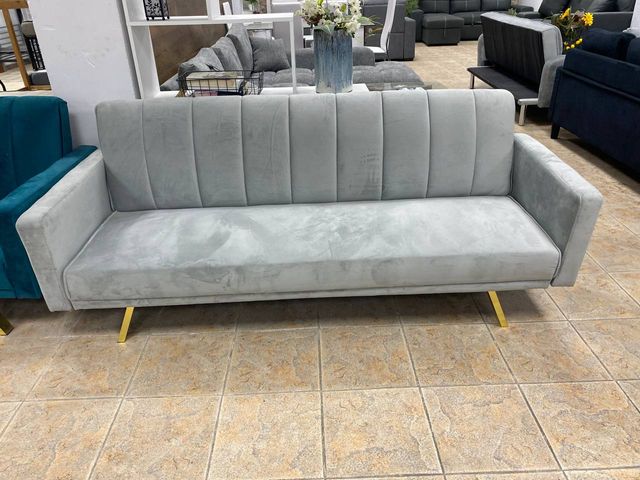 Sofá Cama Click Clack Gris 3 Plazas