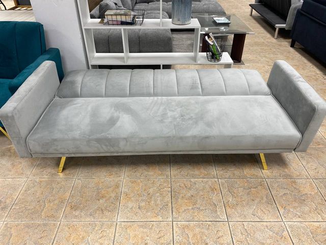 Sofá Cama Click Clack Gris 3 Plazas