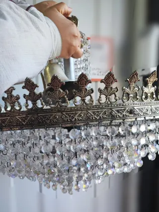 Lámpara de Cristal de  Roca