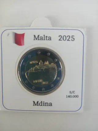 Moneda 2€ Buey Malta 2025