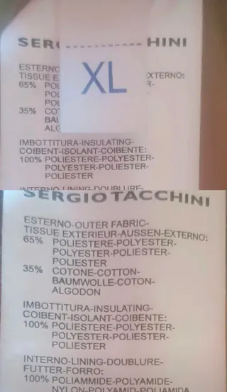 Sergio Tacchini Piumino Smanicato Grigio Beige