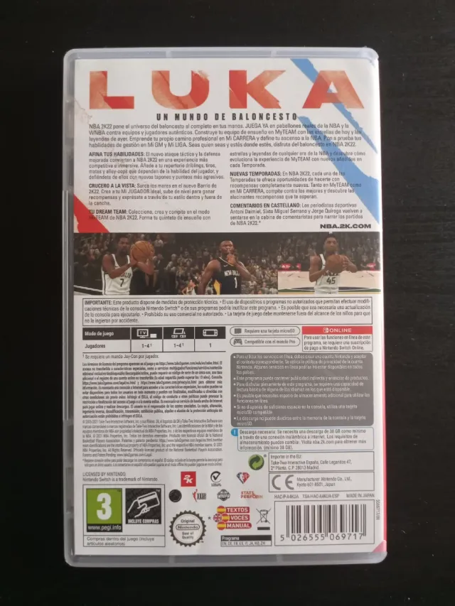 NBA 2K22 Nintendo Switch