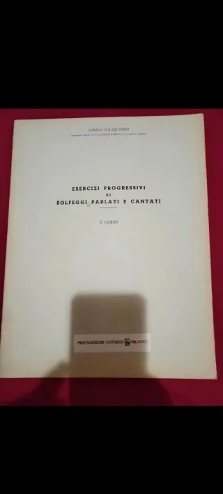 Esercizi progressivi di solfeggio parlati e cantat