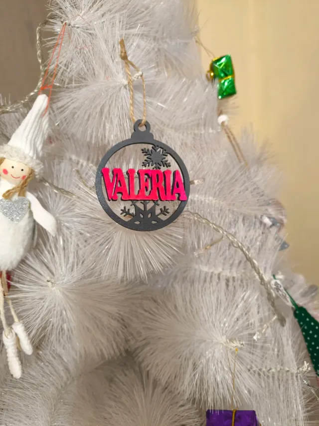 Esfera Navideña Personalizada con color a elegir