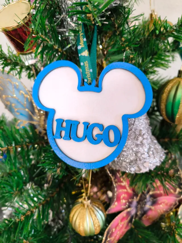 Esfera Navideña Personalizada con color a elegir