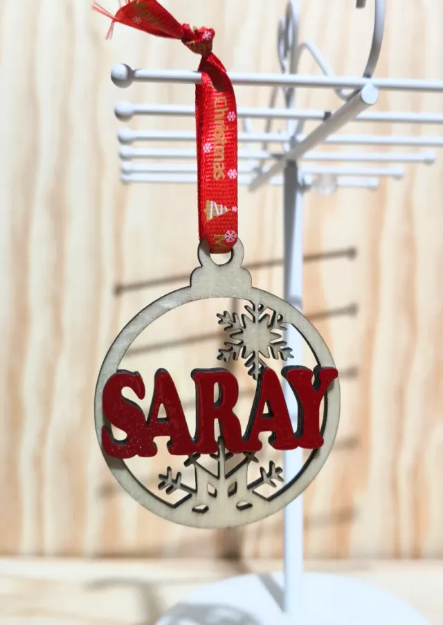 Esfera Navideña Personalizada con color a elegir