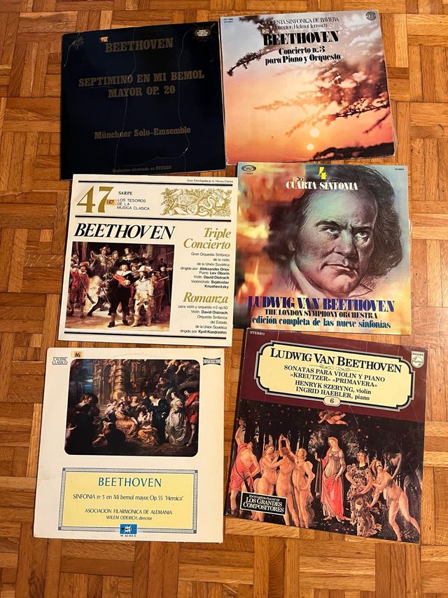 Lote 6 Vinilos Clásica Beethoven