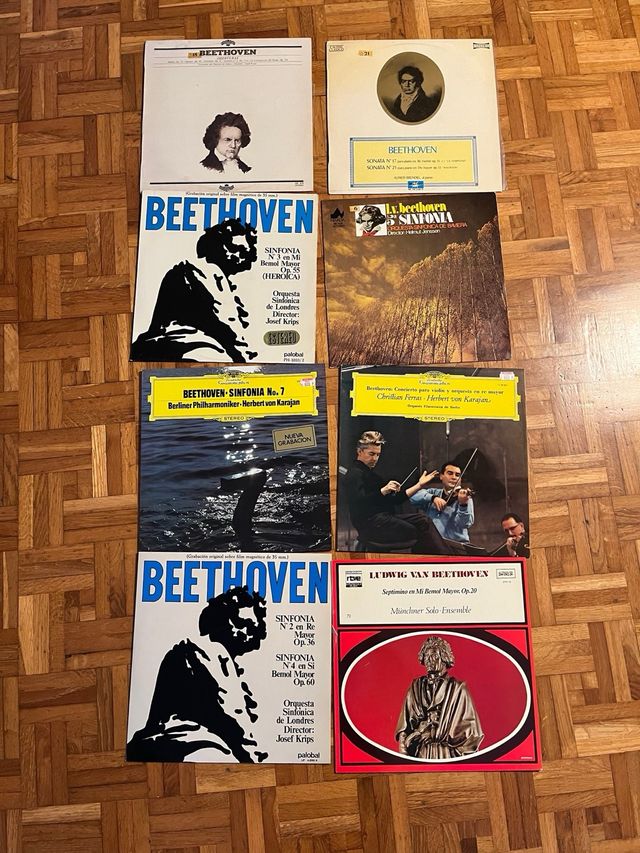 Lote 6 Vinilos Clásica Beethoven